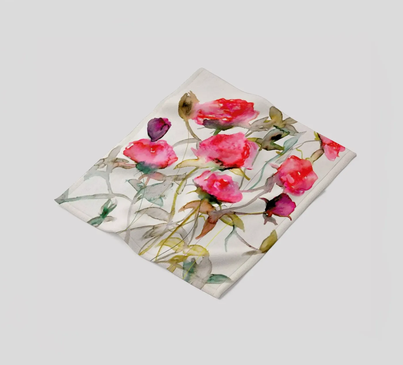 Rosa fleece blanket by Leigh Viner