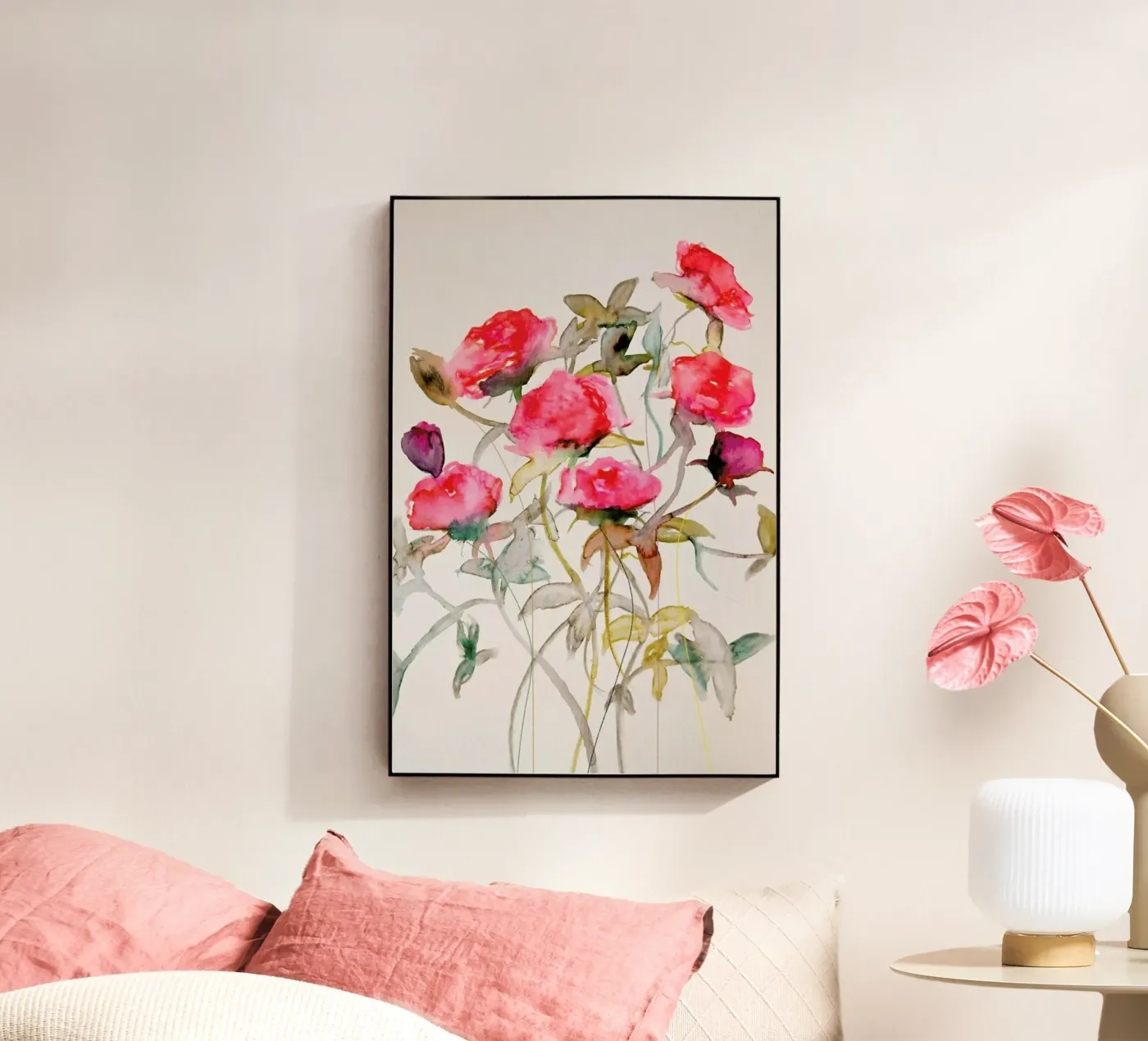 Rosa Acryl-Glas von Leigh Viner