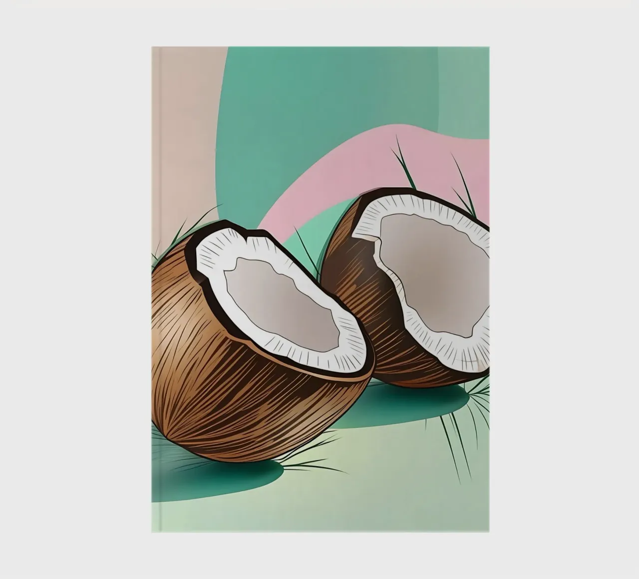 Coconut_Style_A_4 notebook by Pink- und LoveArt by LK