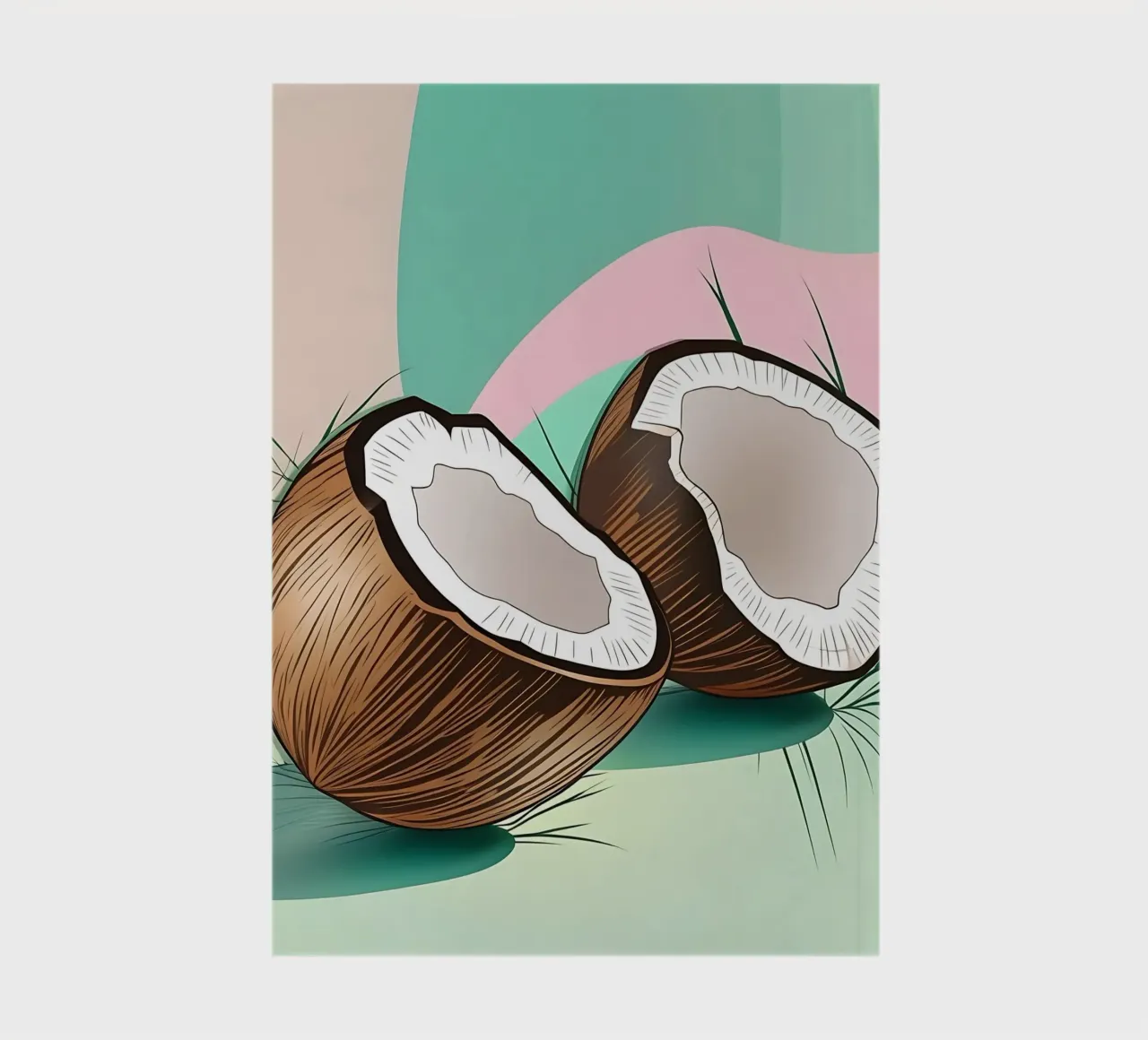 Coconut_Style_A_4 notebook by Pink- und LoveArt by LK