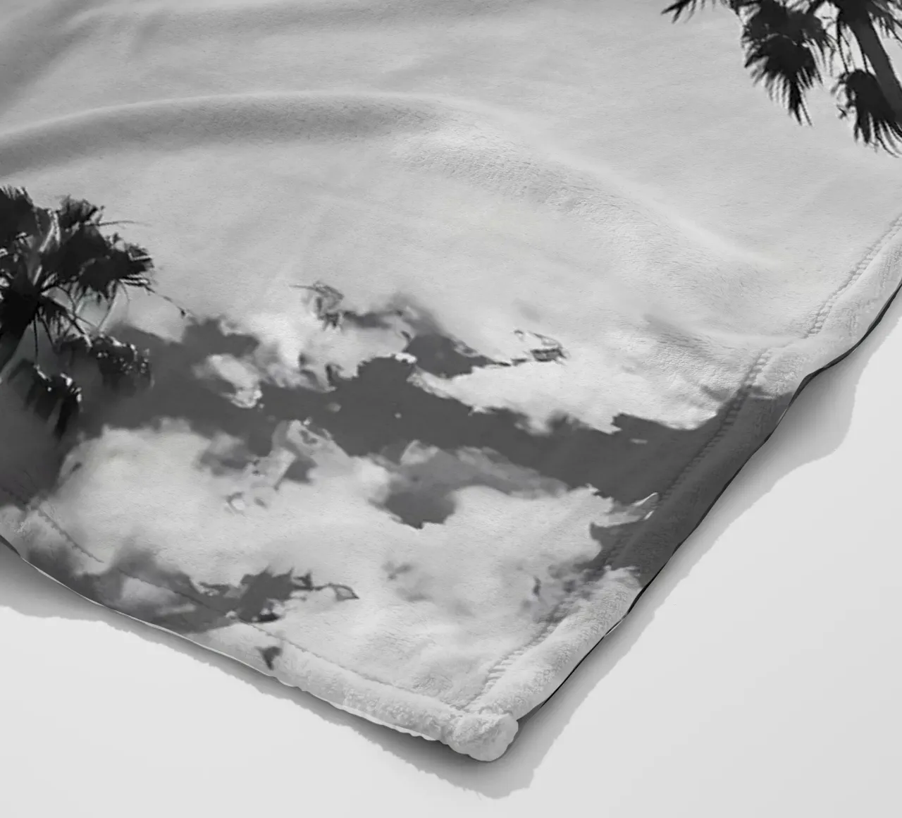 Under the Palm Trees 14 fleece blanket by Matthew Katz