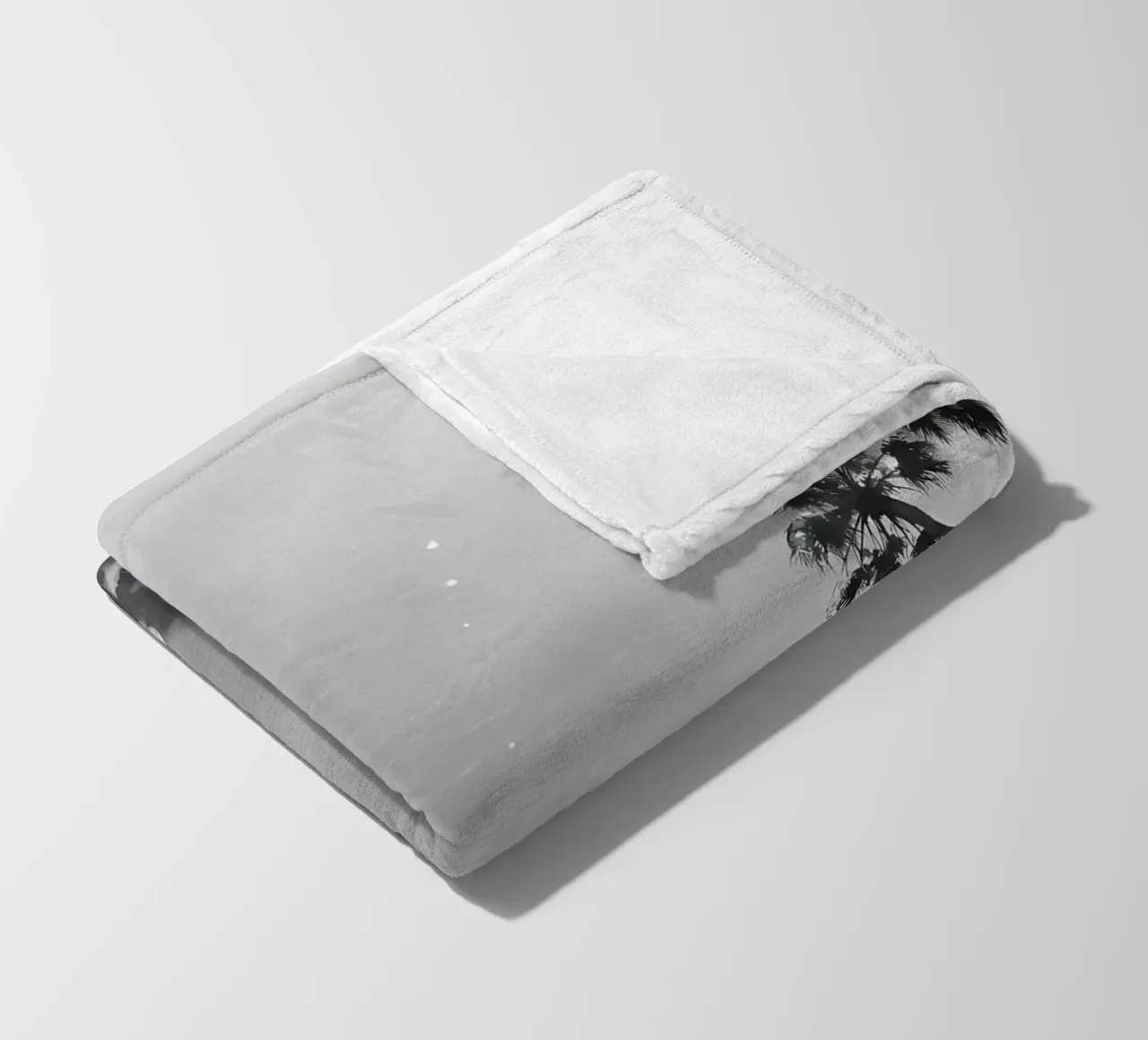 Under the Palm Trees 14 fleece blanket by Matthew Katz