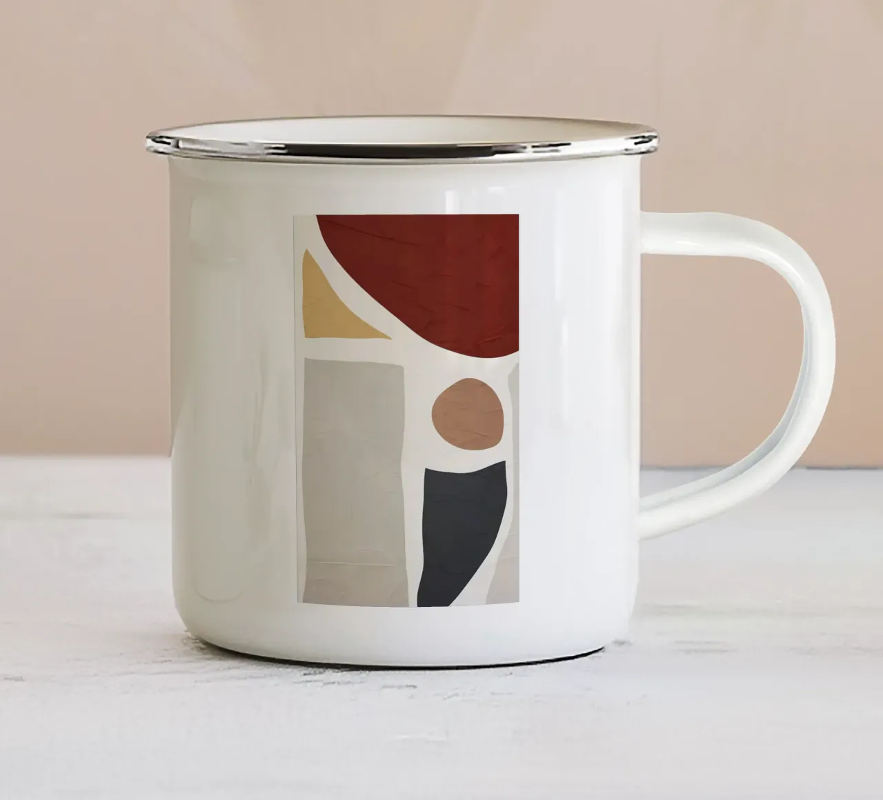 ASTRATTO ORGANICO 61A5 tazza in smalto da Aiden Garcia