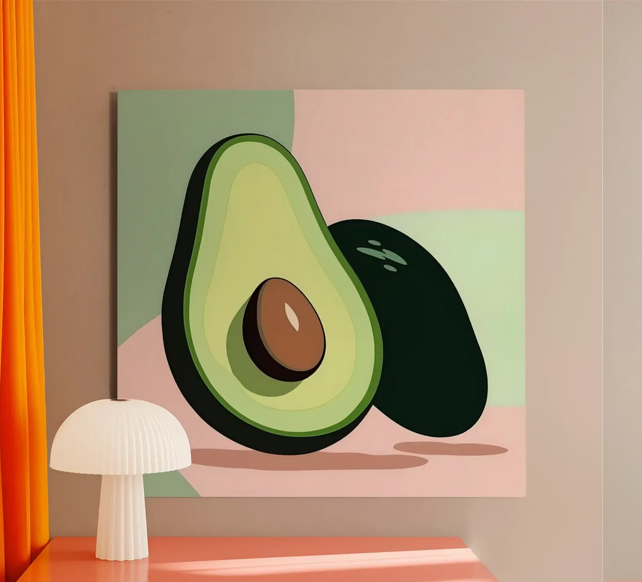 Avocado_Stil_A_1 alluminio dibond da Pink- und LoveArt by LK