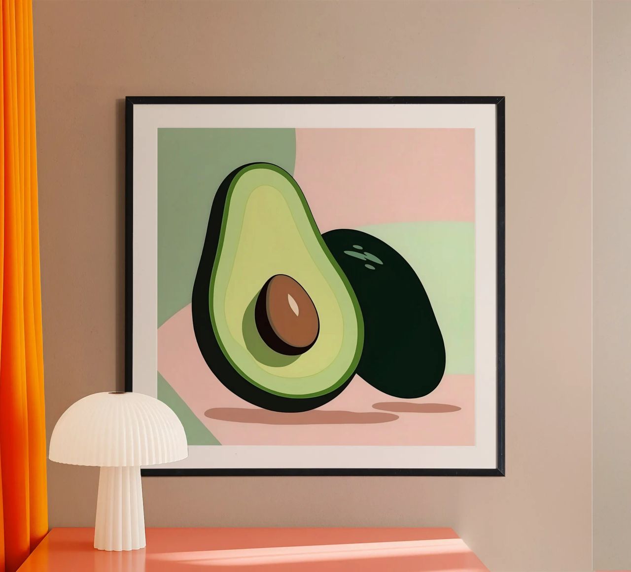 Avocado_Stil_A_1 poster by Pink- und LoveArt by LK