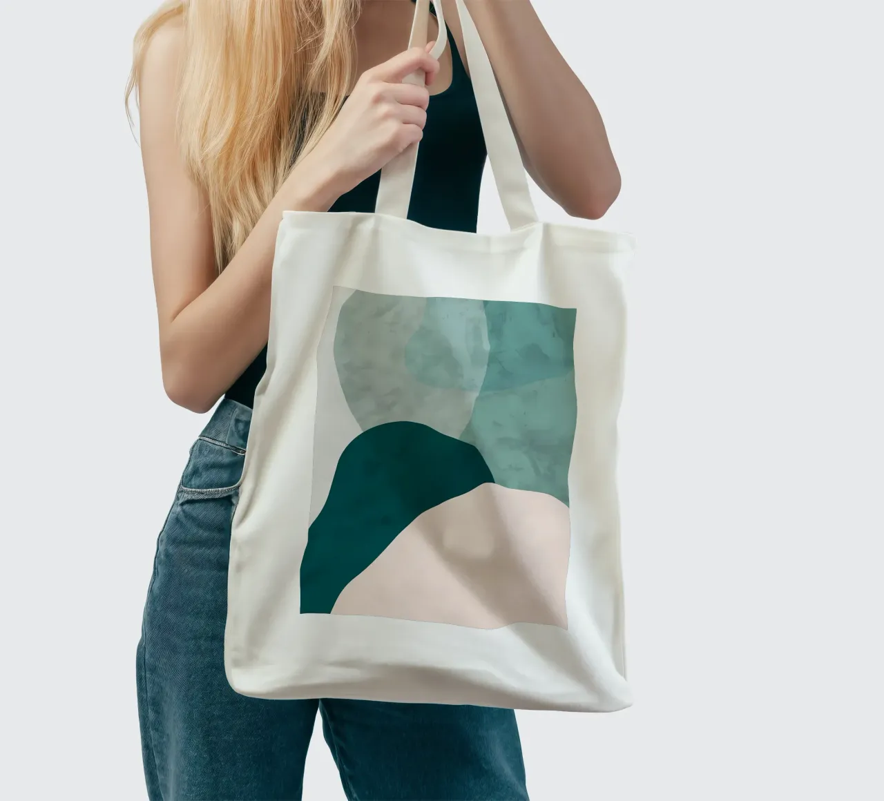 ASTRATTO ORGANICO 107A borsa in juta da Aiden Garcia