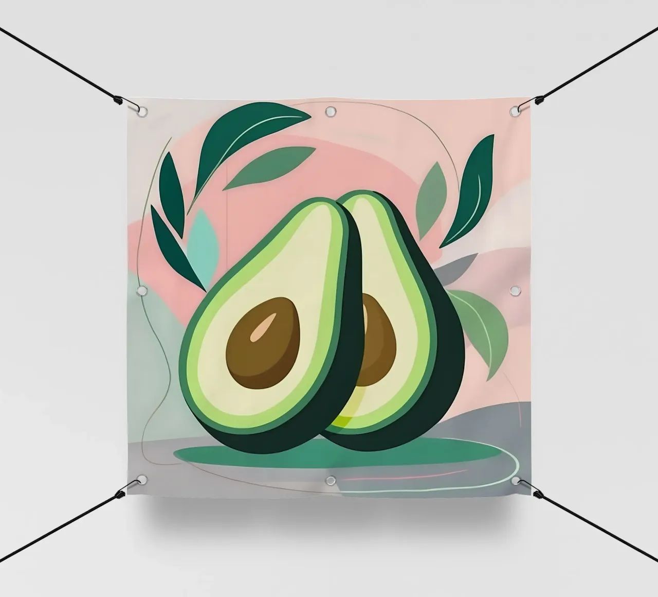 Avocado_Stil_A_2 telo in pvc da Pink- und LoveArt by LK