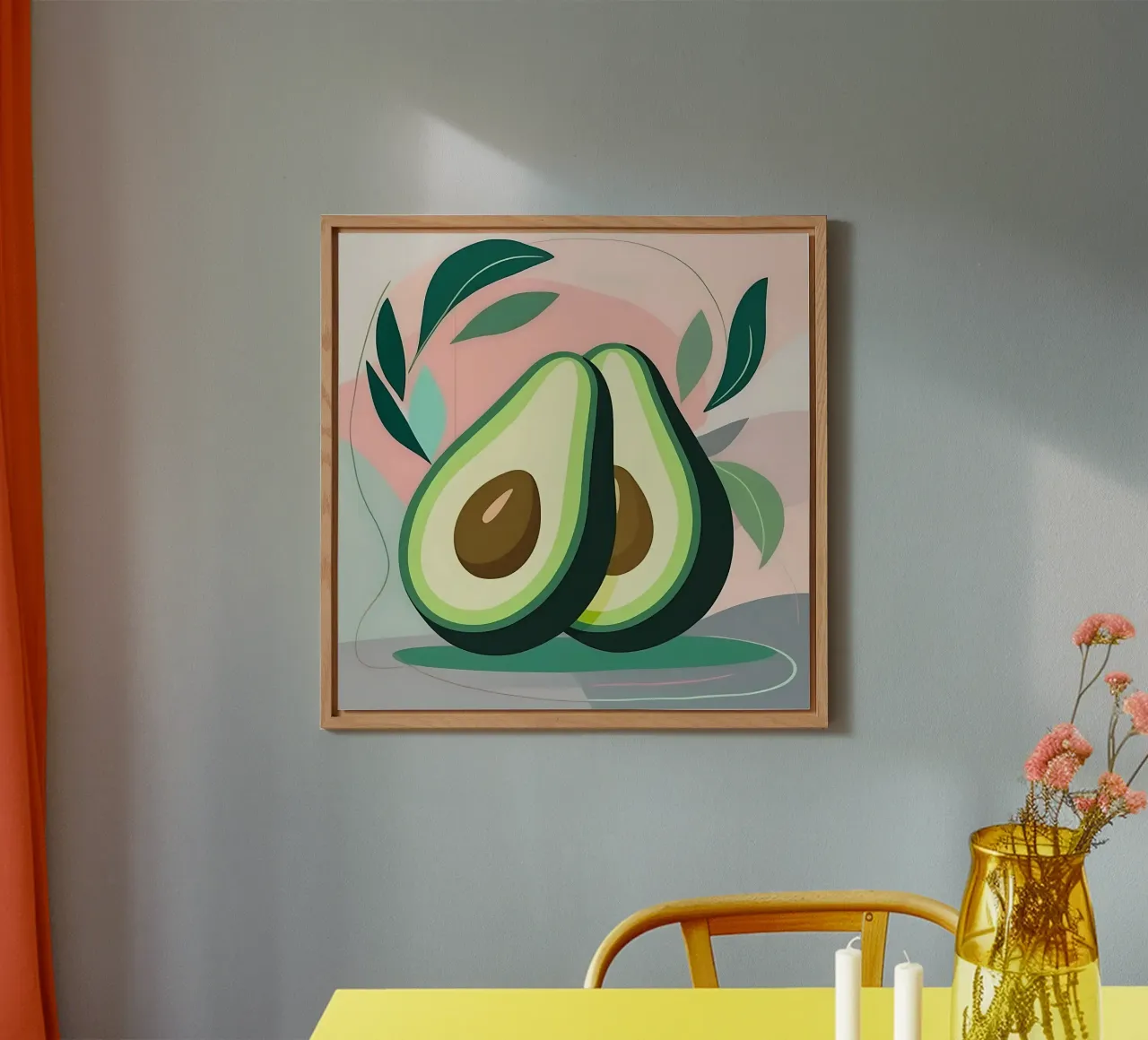 Avocado_Stil_A_2 alluminio dibond da Pink- und LoveArt by LK