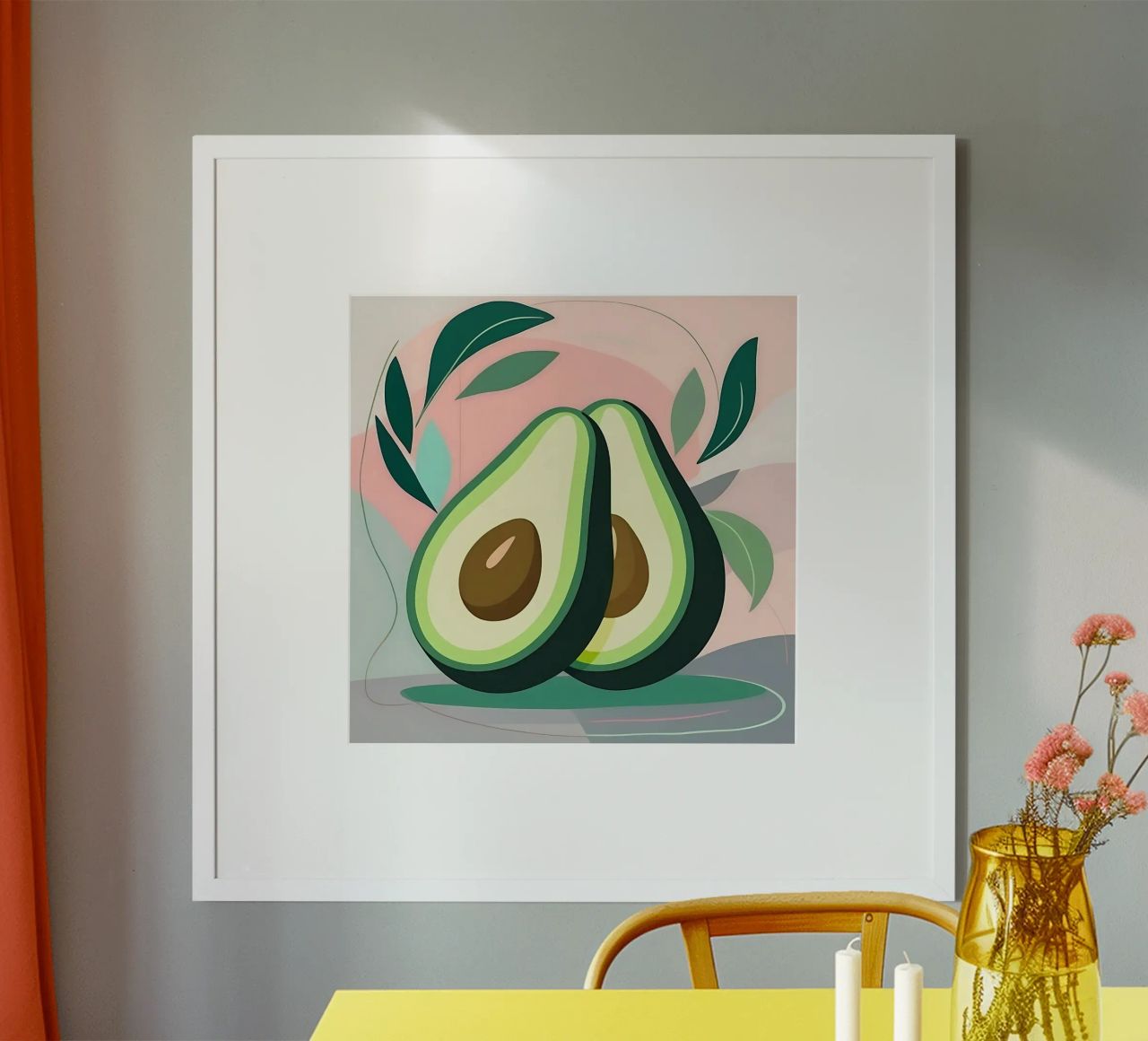 Avocado_Stil_A_2 poster by Pink- und LoveArt by LK