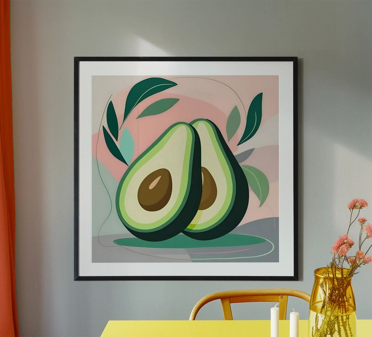 Avocado_Stil_A_2 poster by Pink- und LoveArt by LK