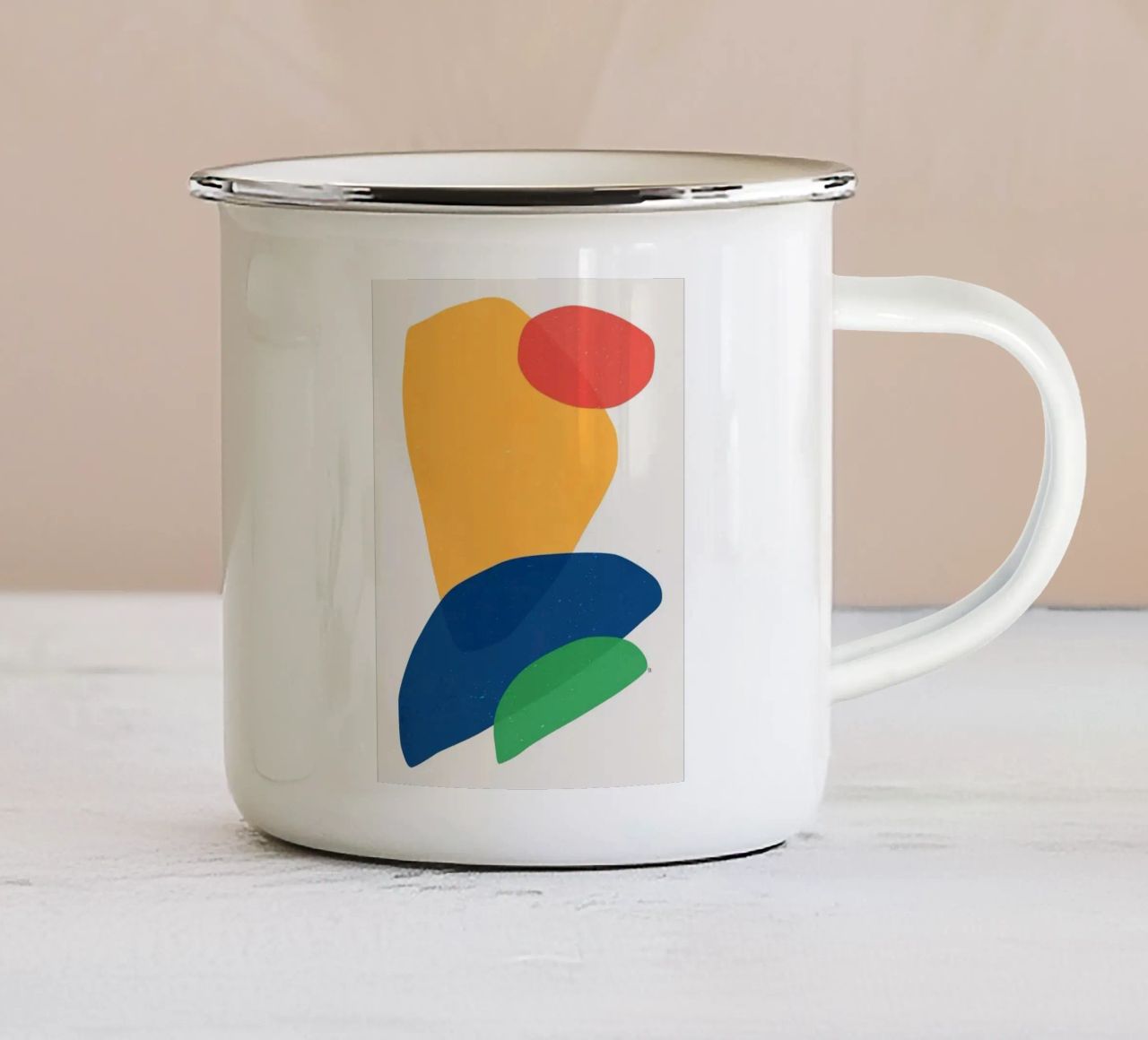 Arte non complicata n. 21 tazza in smalto da Maria studio