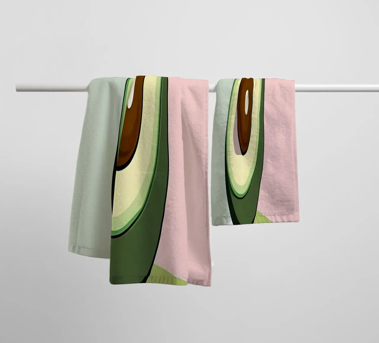 Avocado_Stil_A_3 asciugamano da bagno da Pink- und LoveArt by LK
