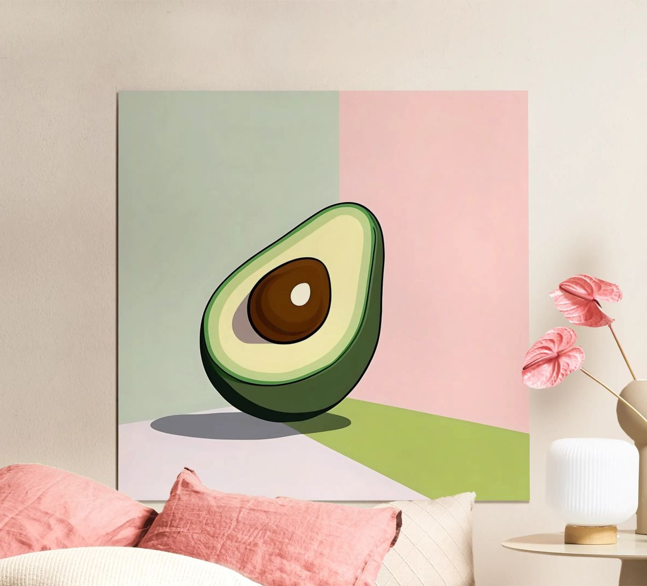 Avocado_Stil_A_3 poster by Pink- und LoveArt by LK