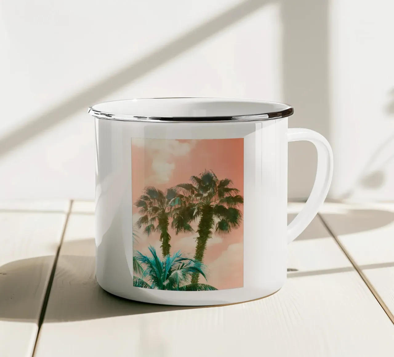 Palme Summer Vibes 2 tazza in smalto da Matthew Katz