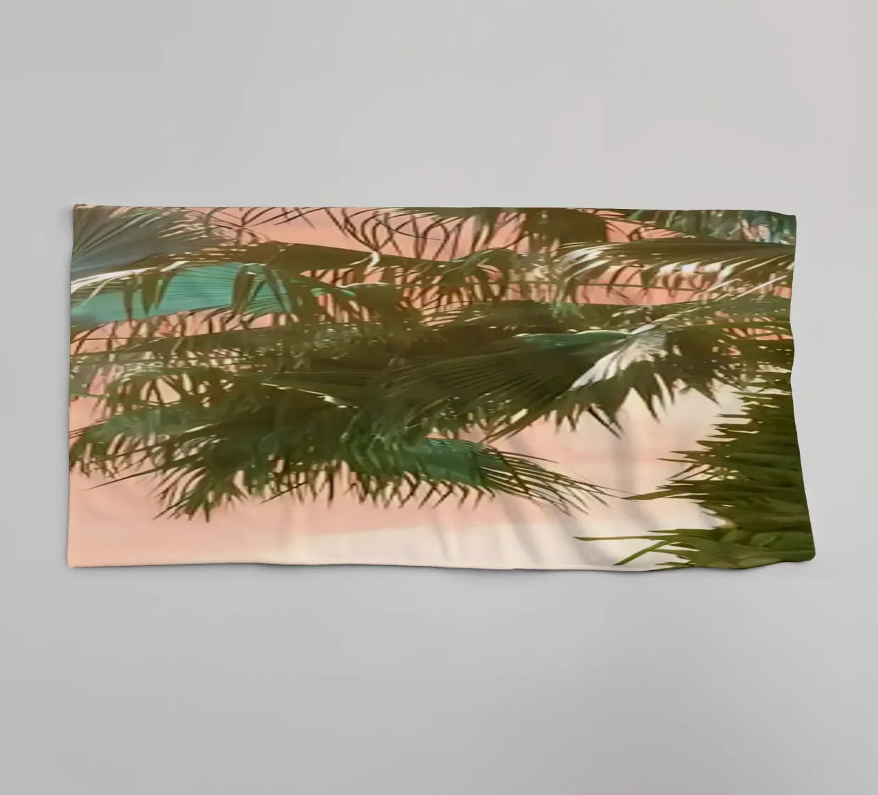 Palm Trees Summer Vibes 2 towel by Matthew Katz