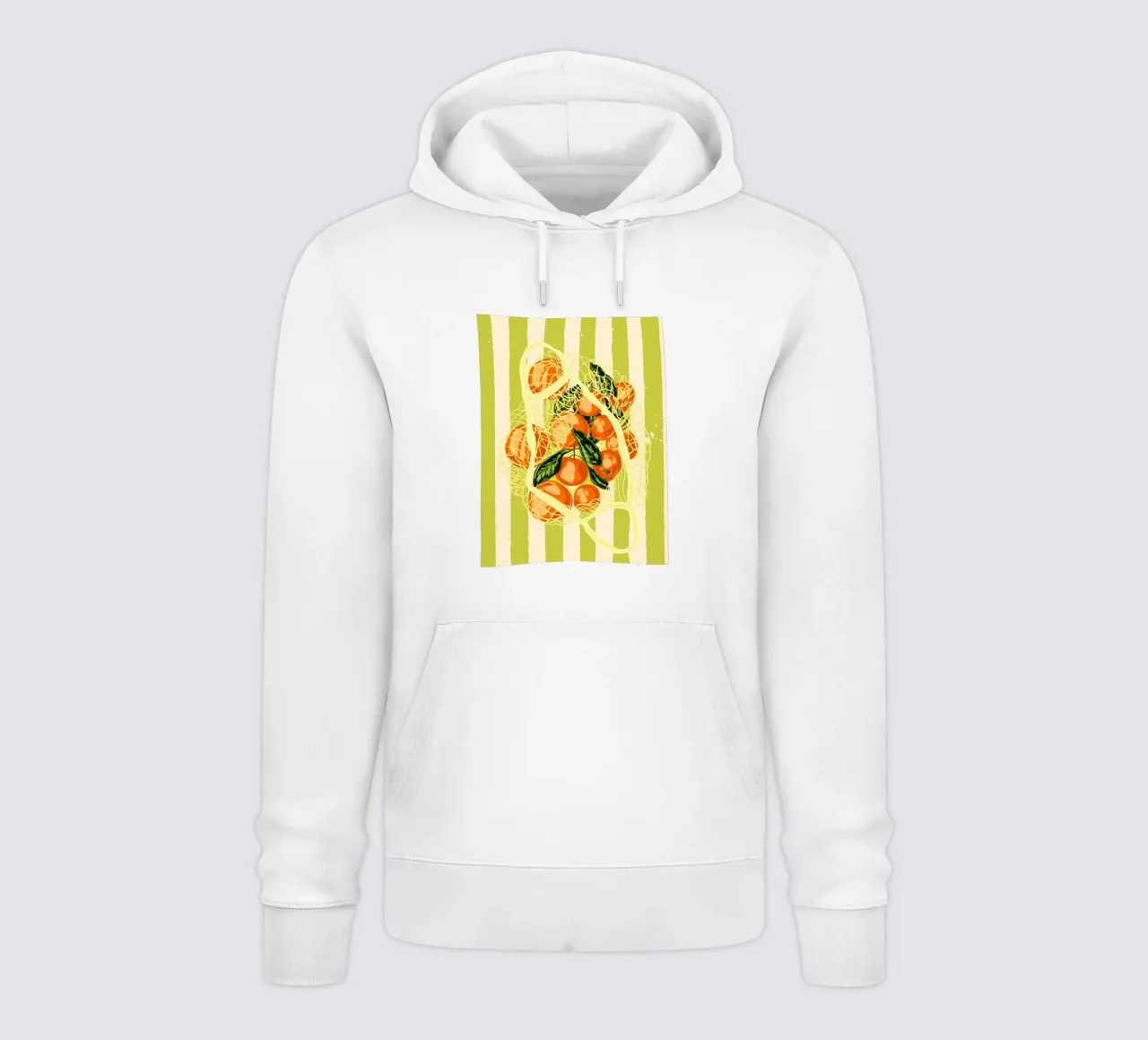 Mandarini retrò in borsa a rete felpa con cappuccio da EDMPROJECT