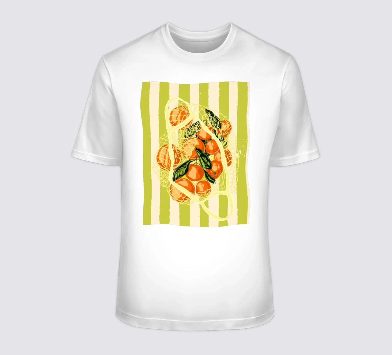 Mandarini retrò in borsa a rete t-shirt da EDMPROJECT