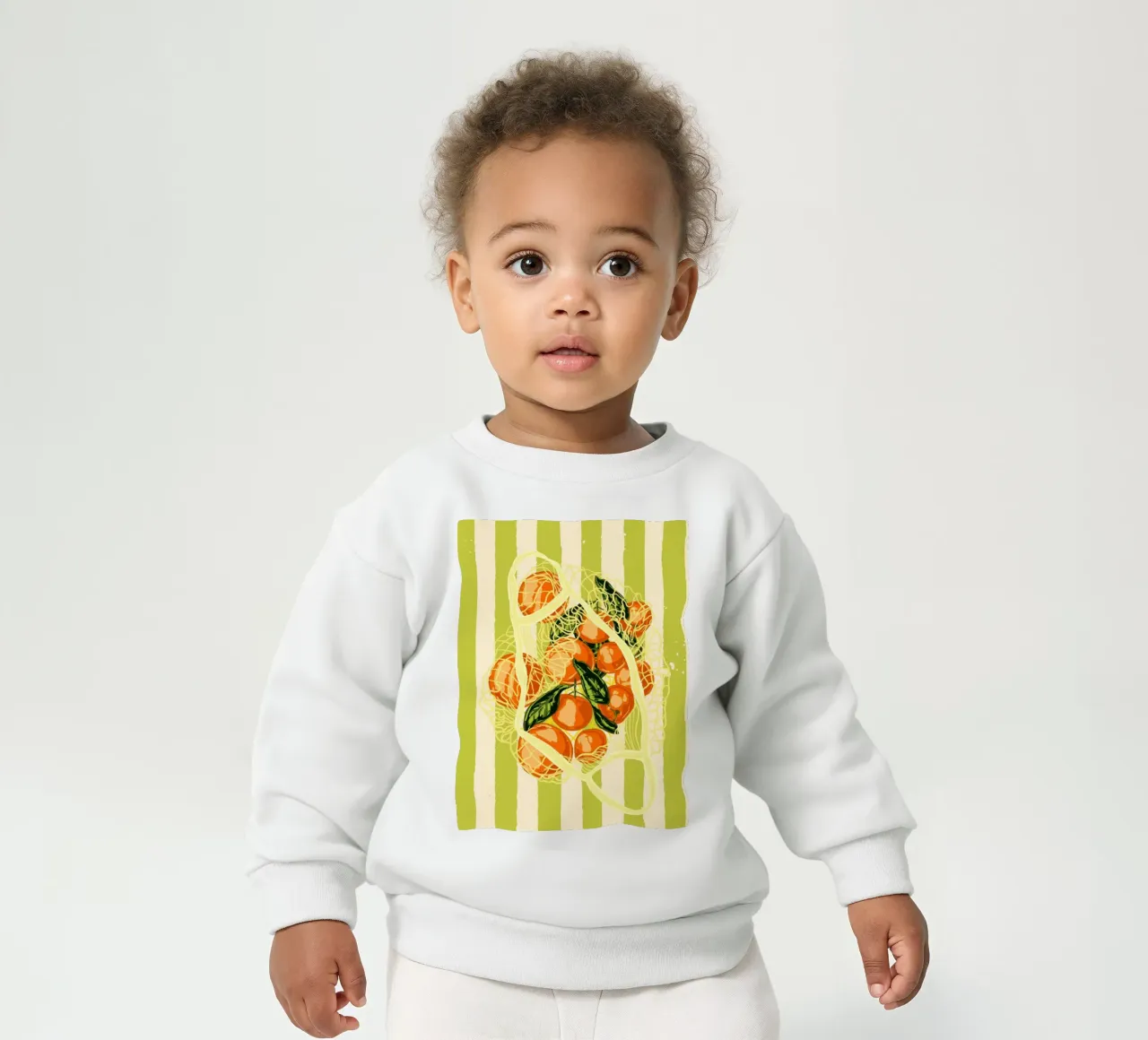 Retro Tangerines in Mesh Bag baby sweatshirt by EDMPROJECT
