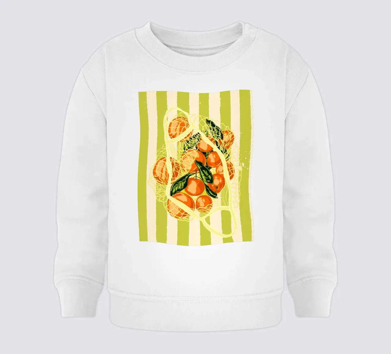 Retro Tangerines in Mesh Bag baby sweatshirt by EDMPROJECT