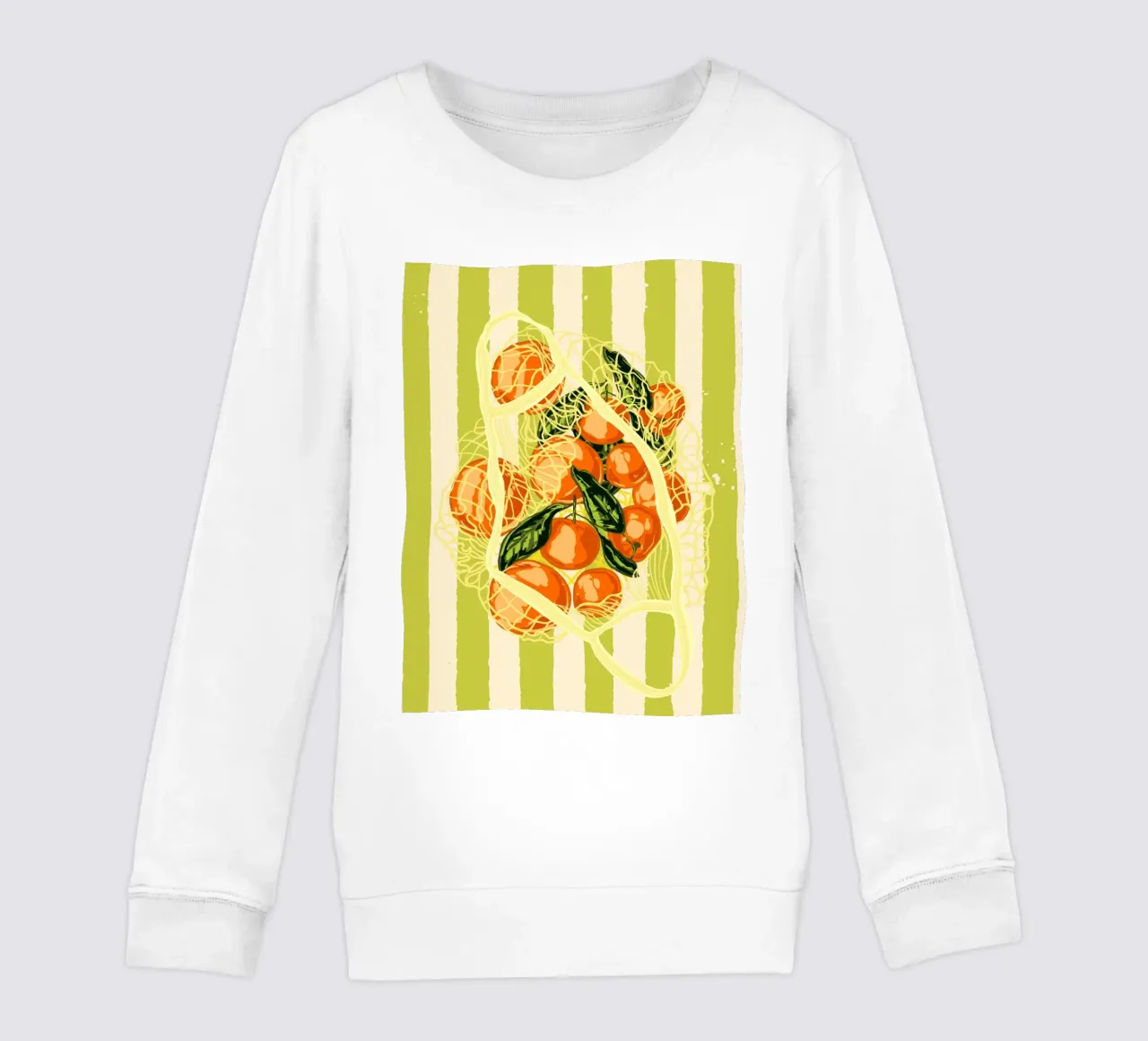 Mandarinas retro en bolsa de malla sudadera para niño de EDMPROJECT