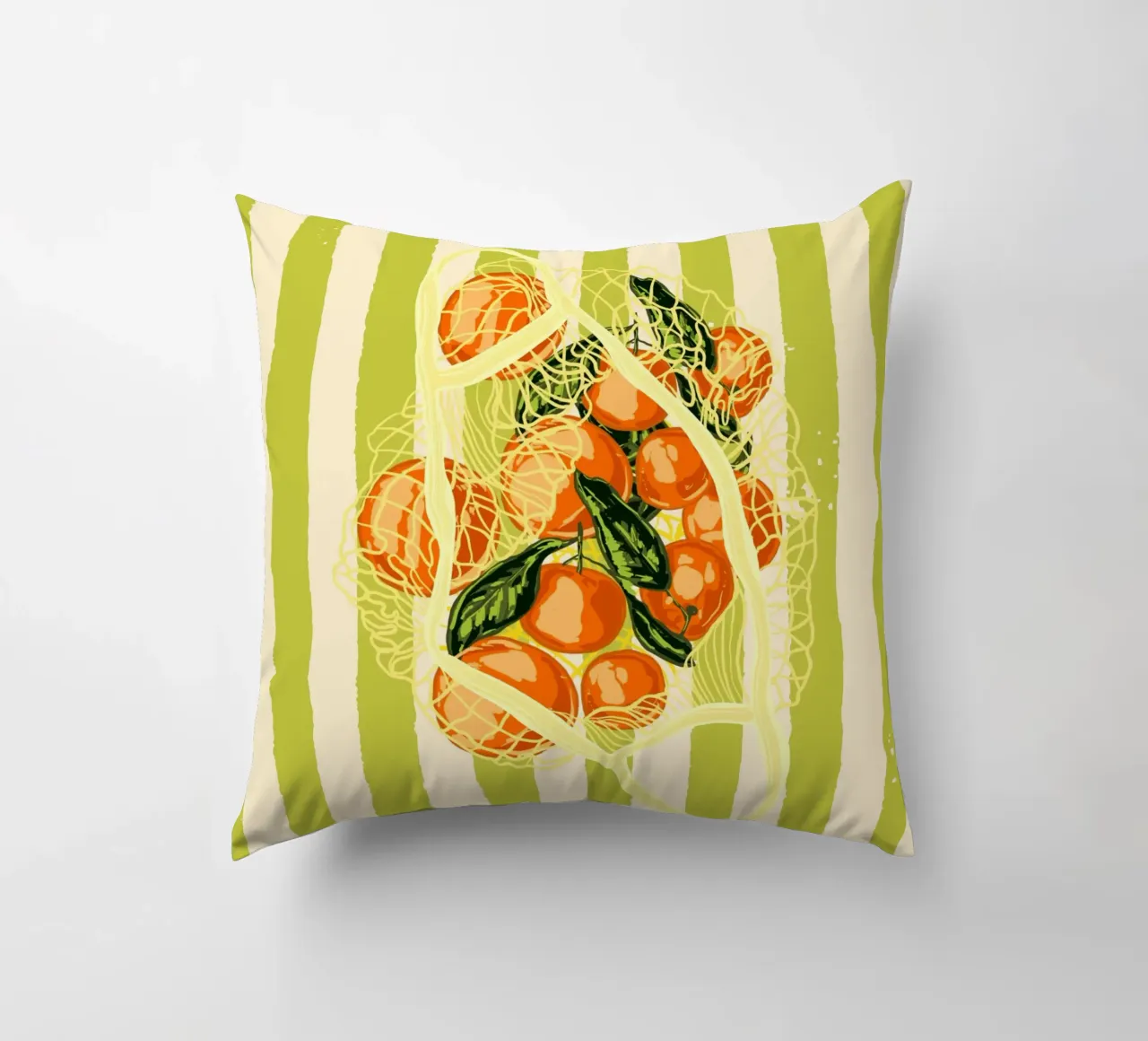 Mandarini retrò in borsa a rete cuscino da EDMPROJECT