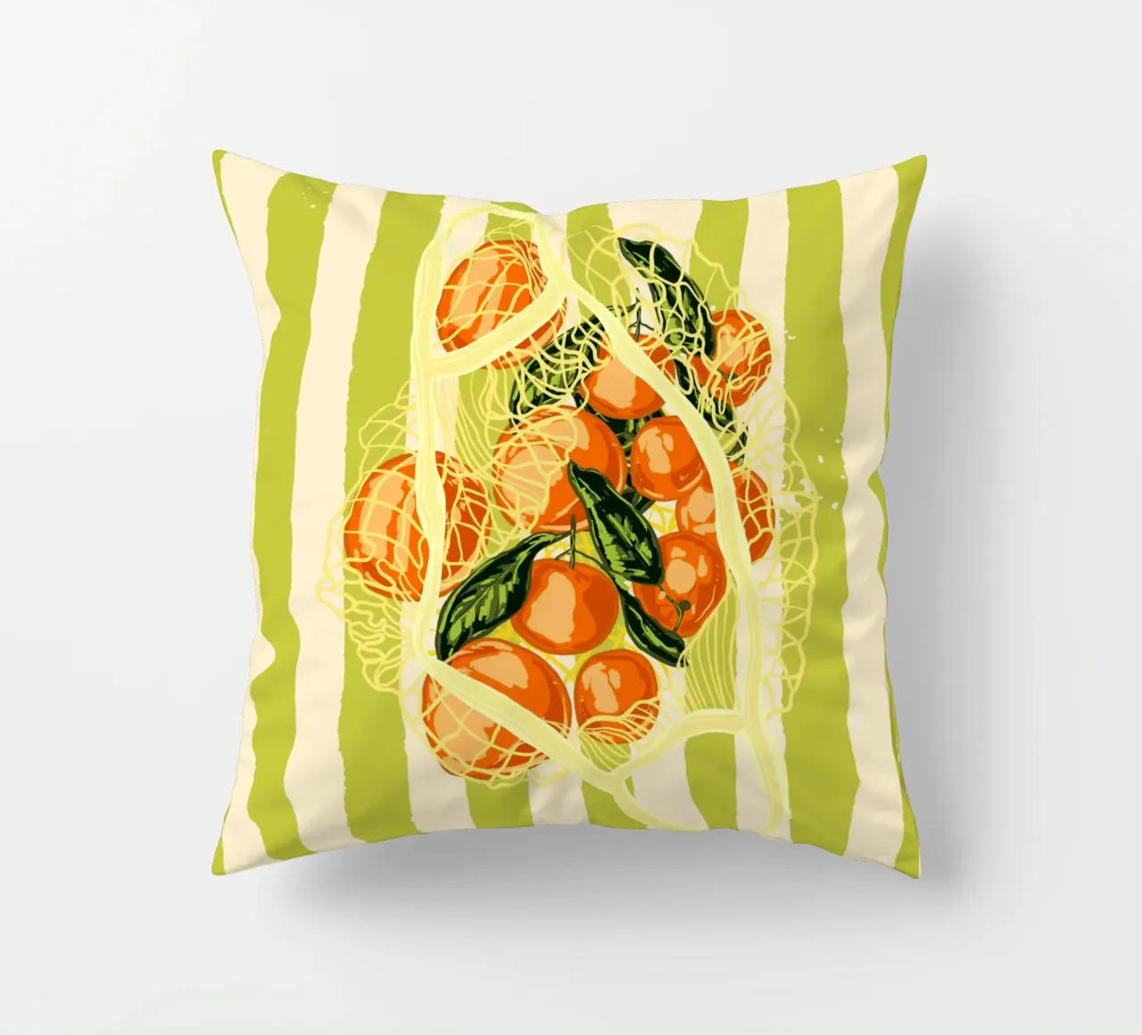 Mandarini retrò in borsa a rete cuscino da EDMPROJECT