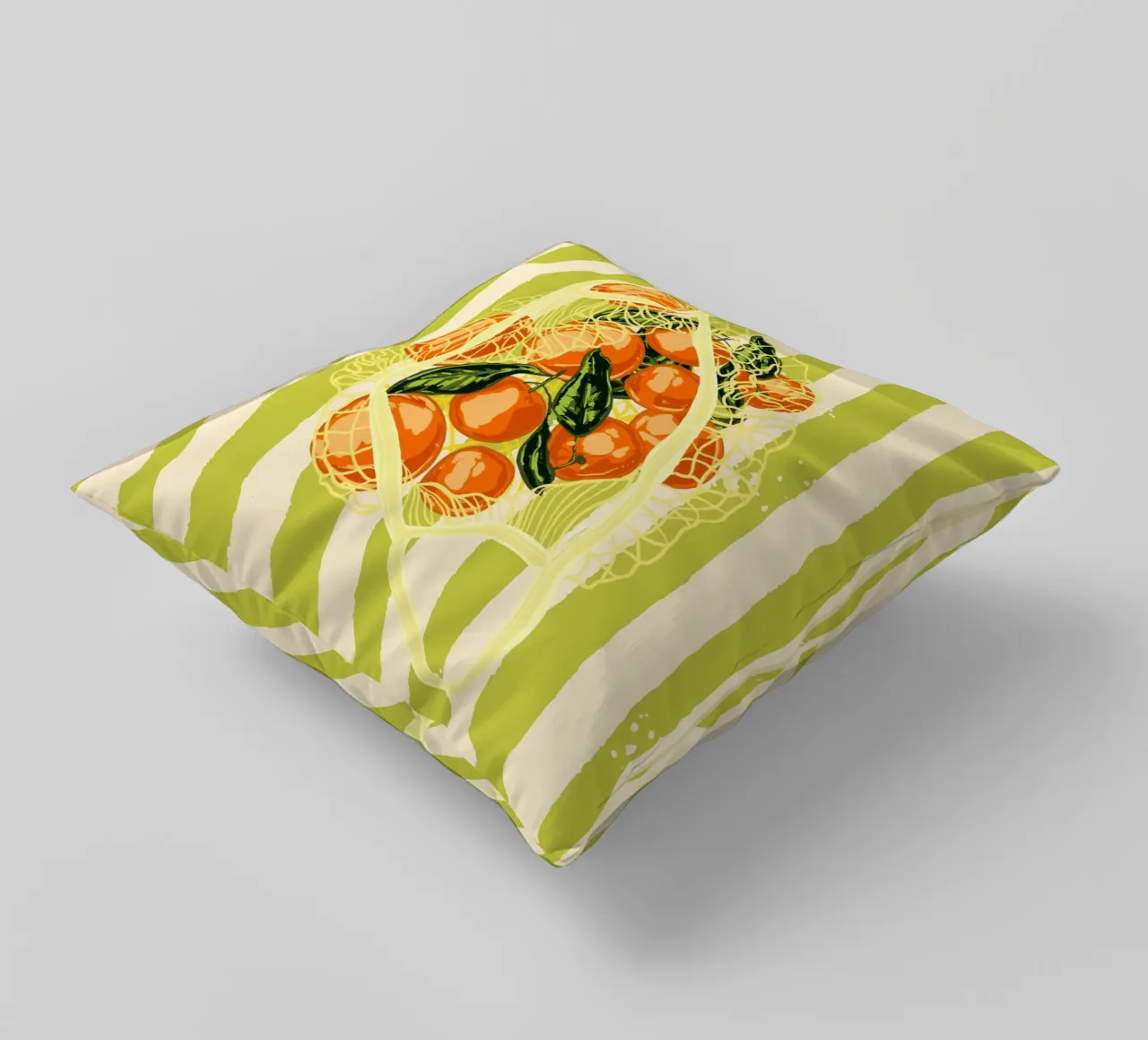 Mandarini retrò in borsa a rete cuscino da EDMPROJECT