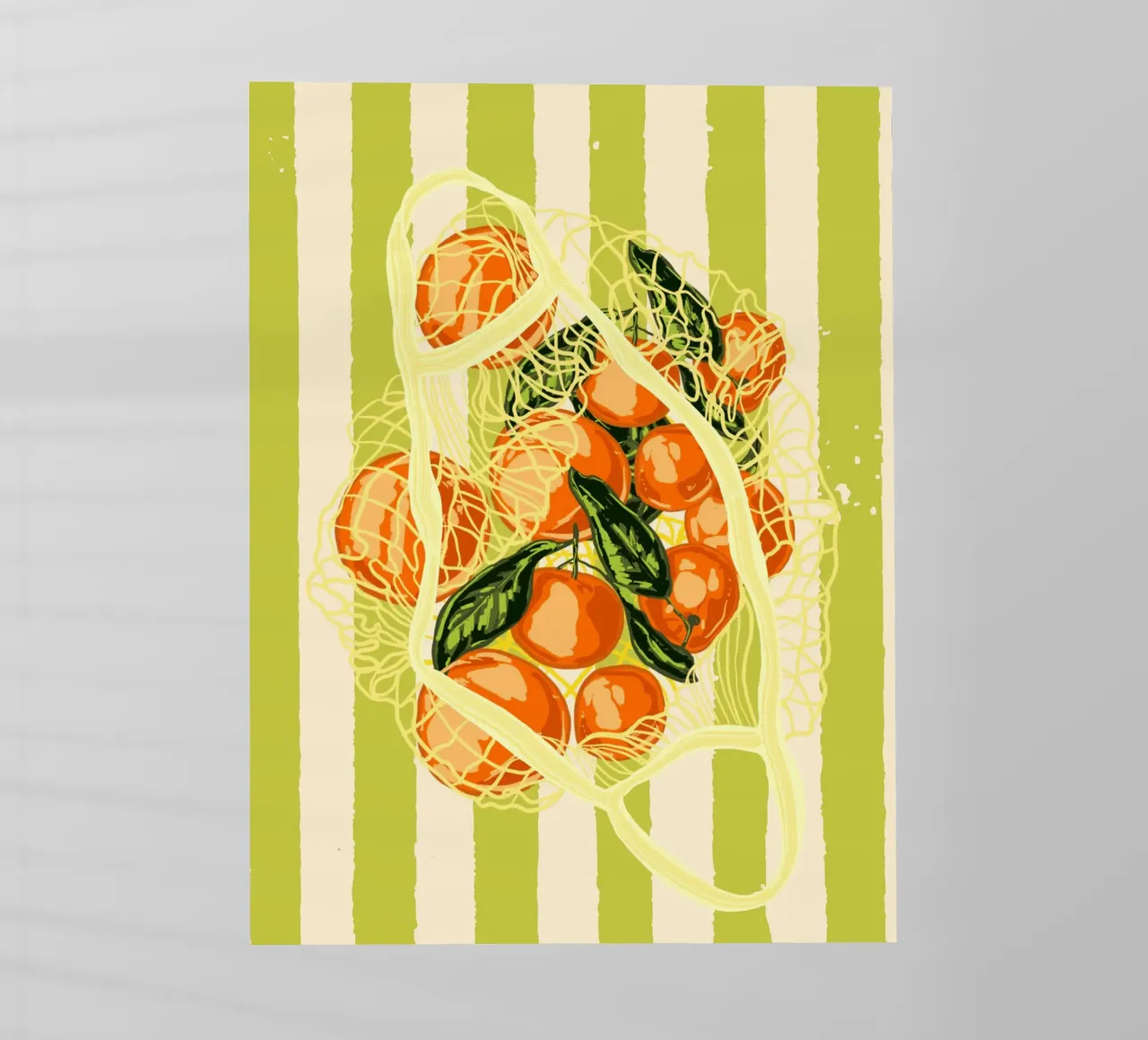 Mandarini retrò in borsa a rete pellicola backlit da EDMPROJECT