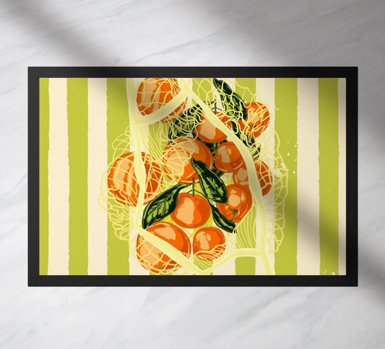 Mandarini retrò in borsa a rete zerbino da EDMPROJECT