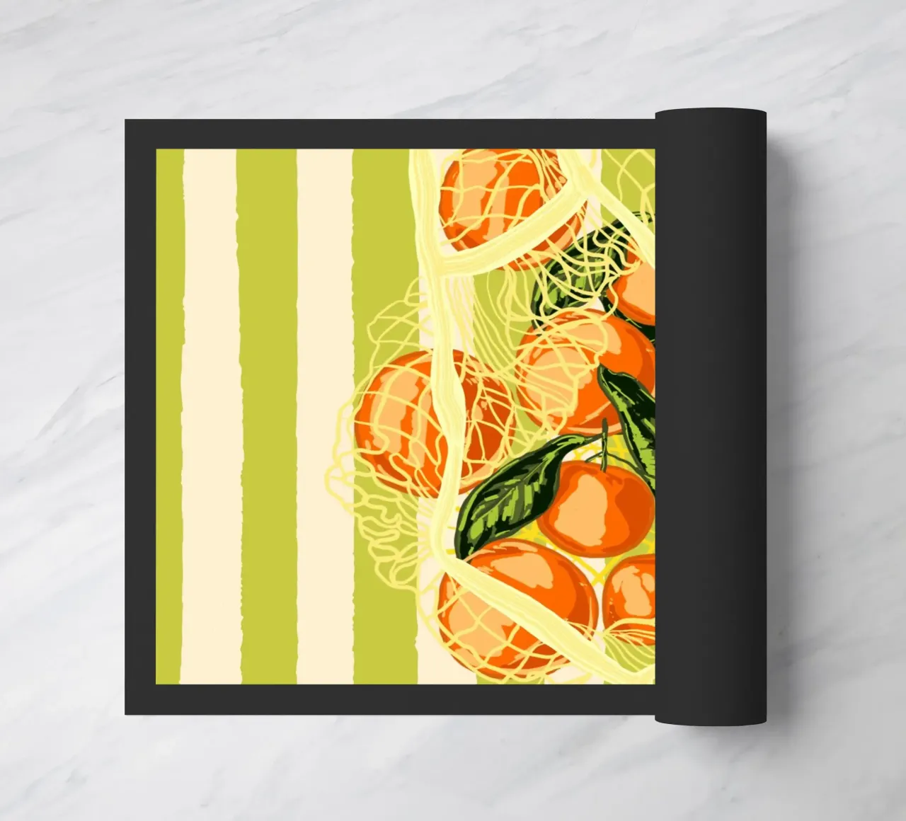 Mandarini retrò in borsa a rete zerbino da EDMPROJECT