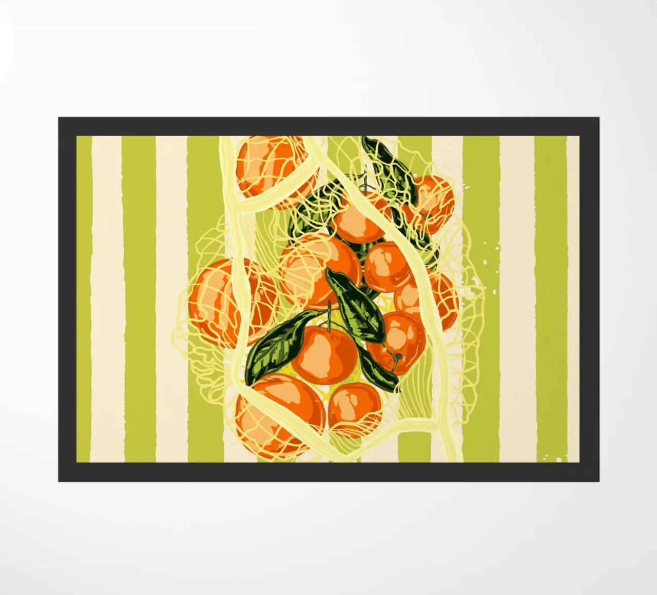 Mandarini retrò in borsa a rete zerbino da EDMPROJECT