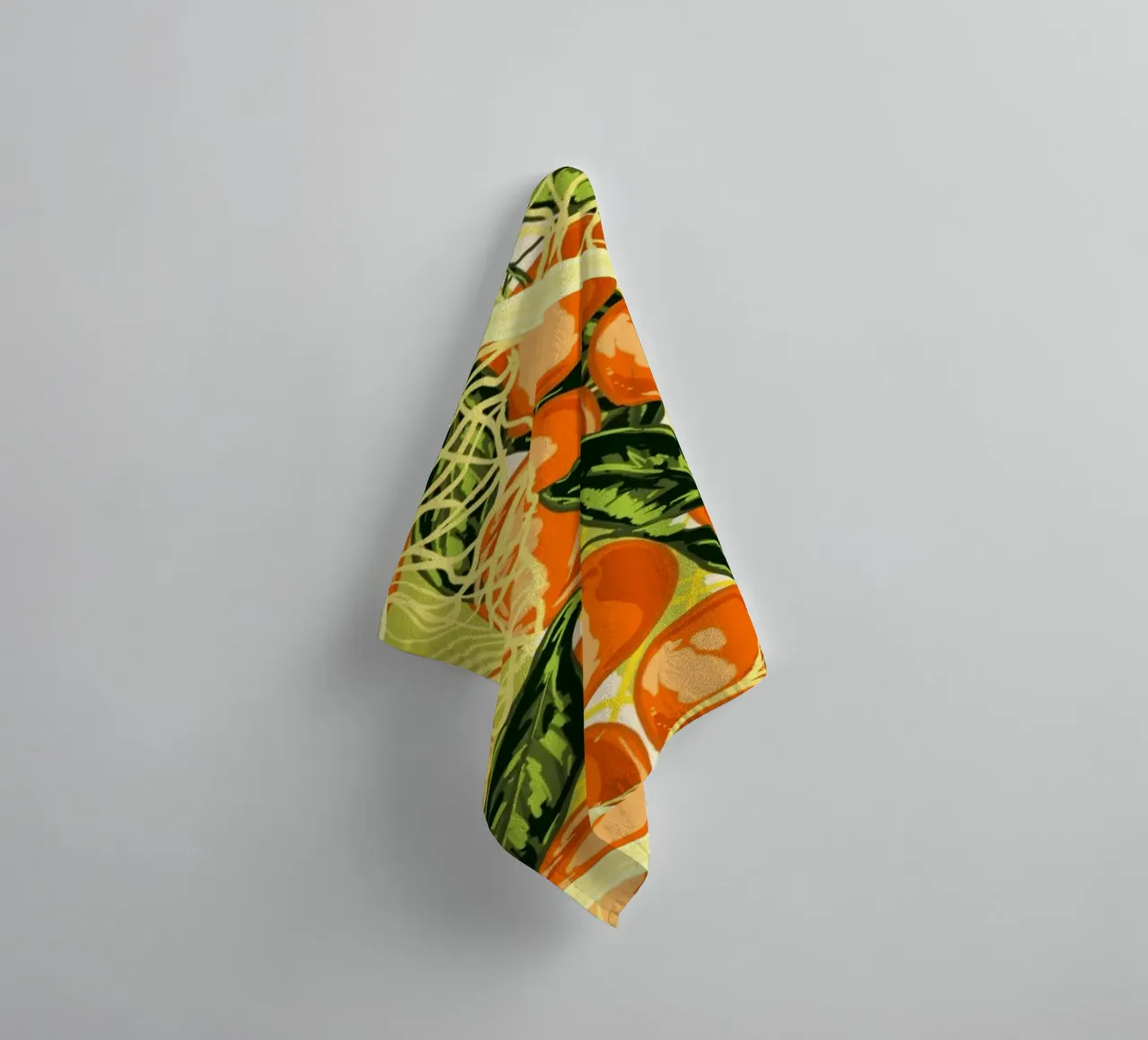 Mandarini retrò in borsa a rete asciugamano da bagno da EDMPROJECT