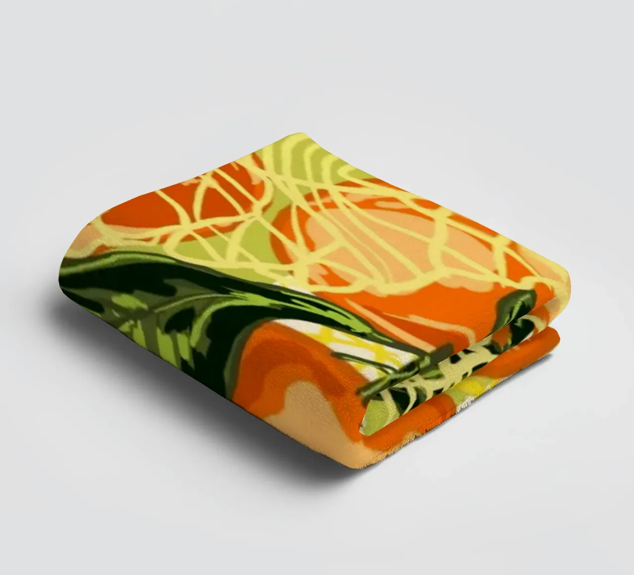 Mandarini retrò in borsa a rete asciugamano da bagno da EDMPROJECT