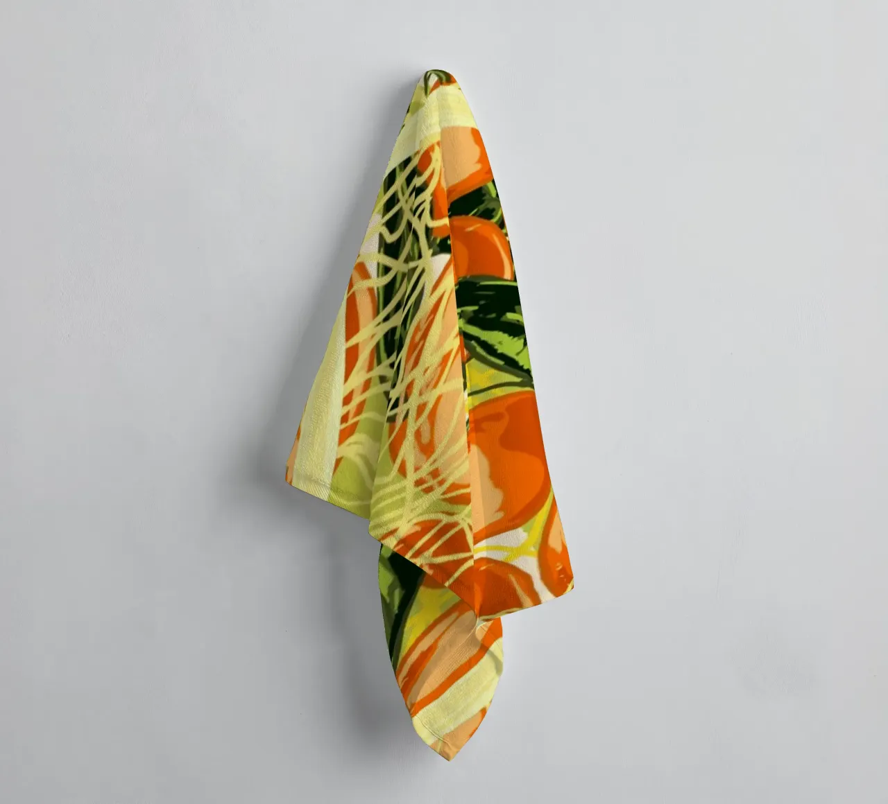 Mandarini retrò in borsa a rete asciugamano da bagno da EDMPROJECT