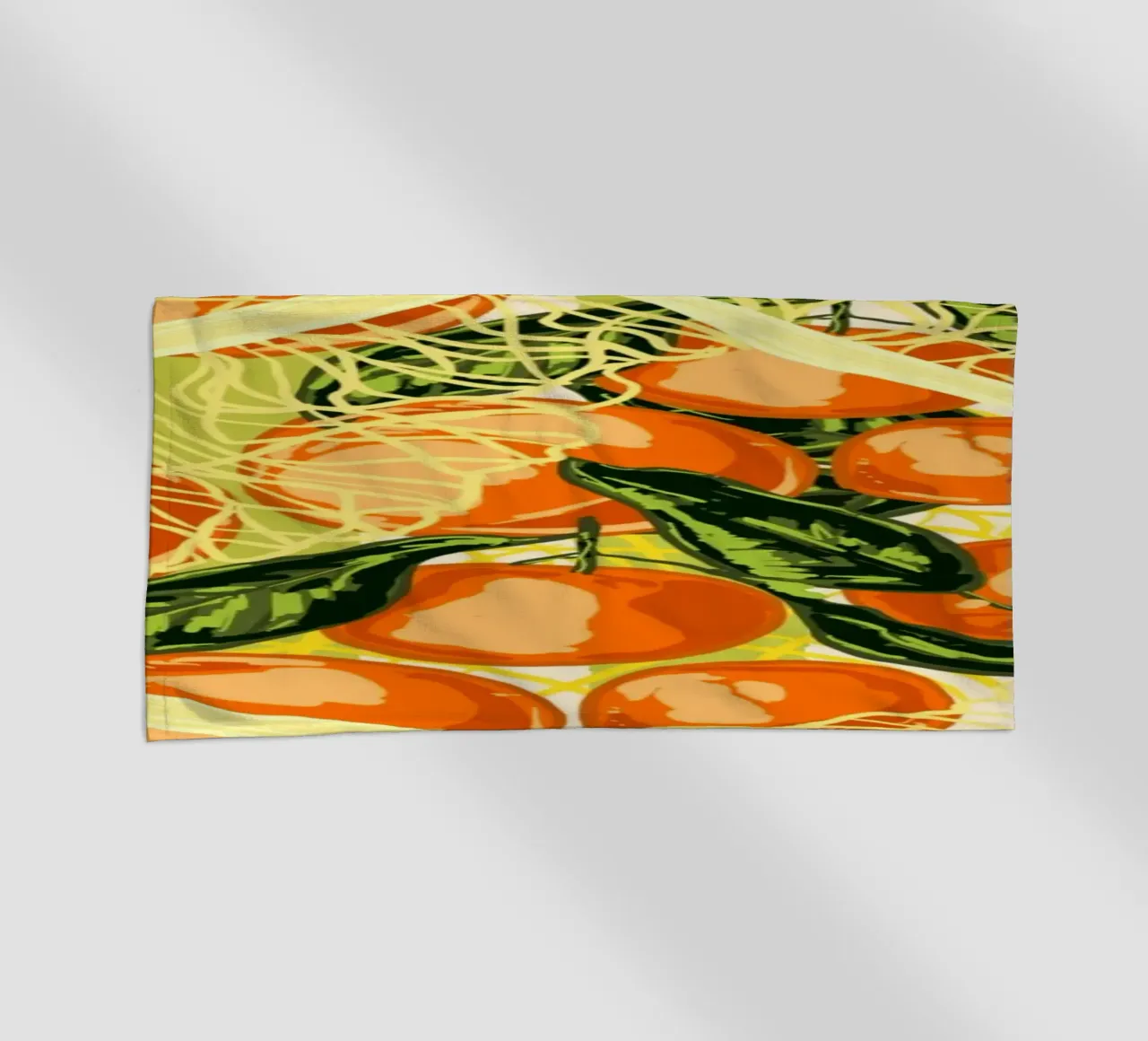 Mandarini retrò in borsa a rete telo mare da EDMPROJECT