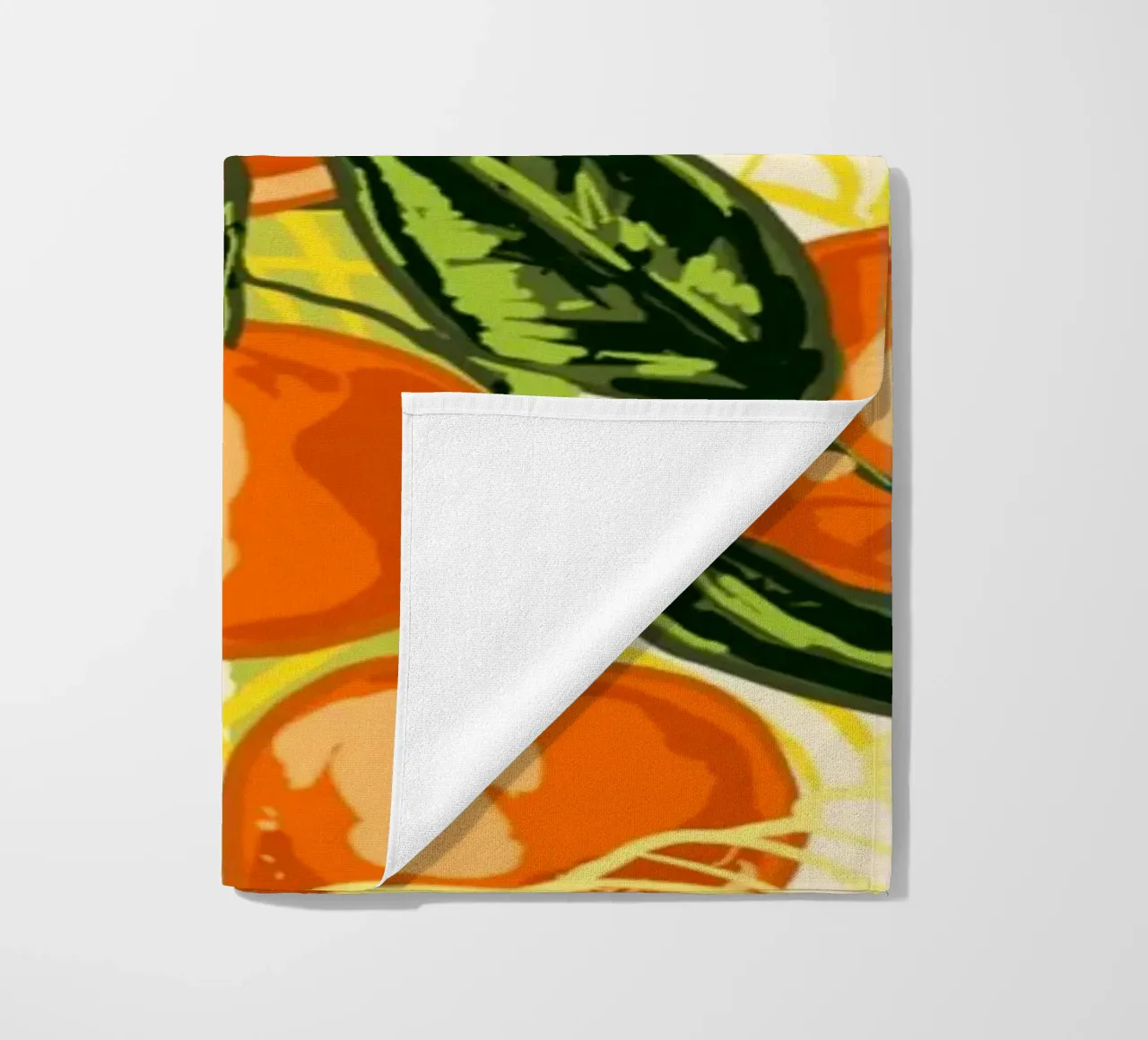 Mandarini retrò in borsa a rete telo mare da EDMPROJECT