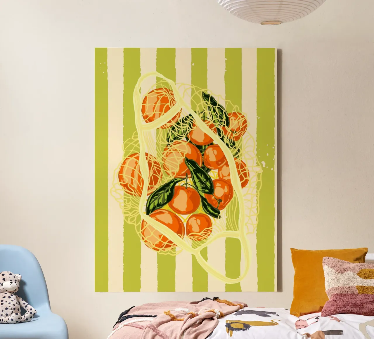 Retro mandarijnen in netzak canvas van EDMPROJECT