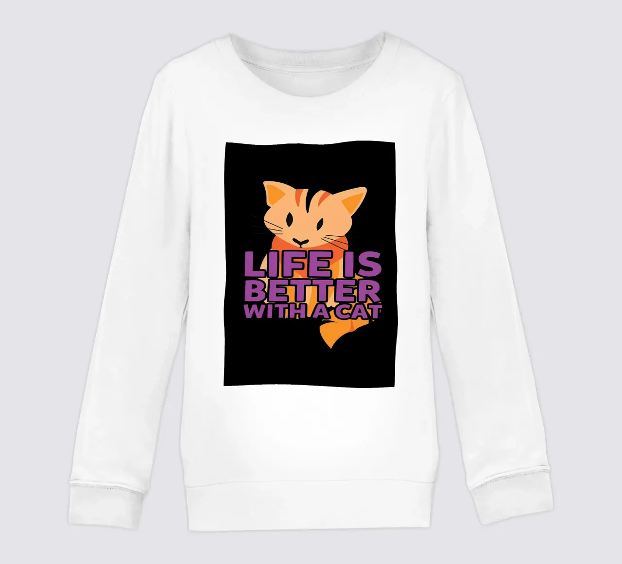 Mi piacciono molto i gatti Ok felpa bambino da Bartosz Powalka