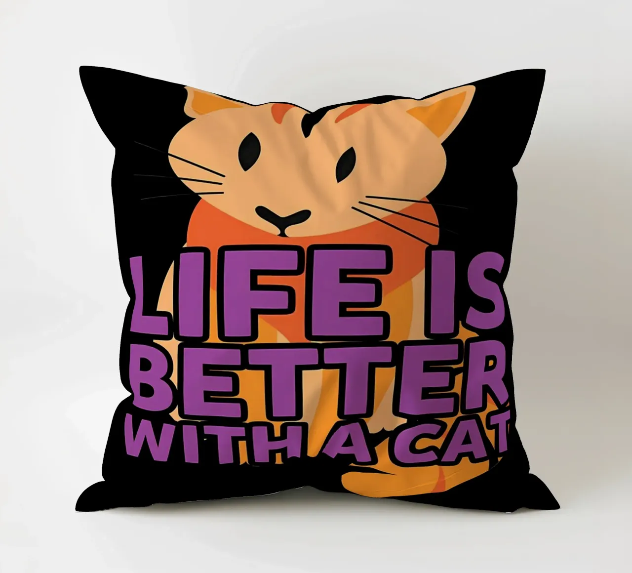 Mi piacciono molto i gatti Ok cuscino da Bartosz Powalka