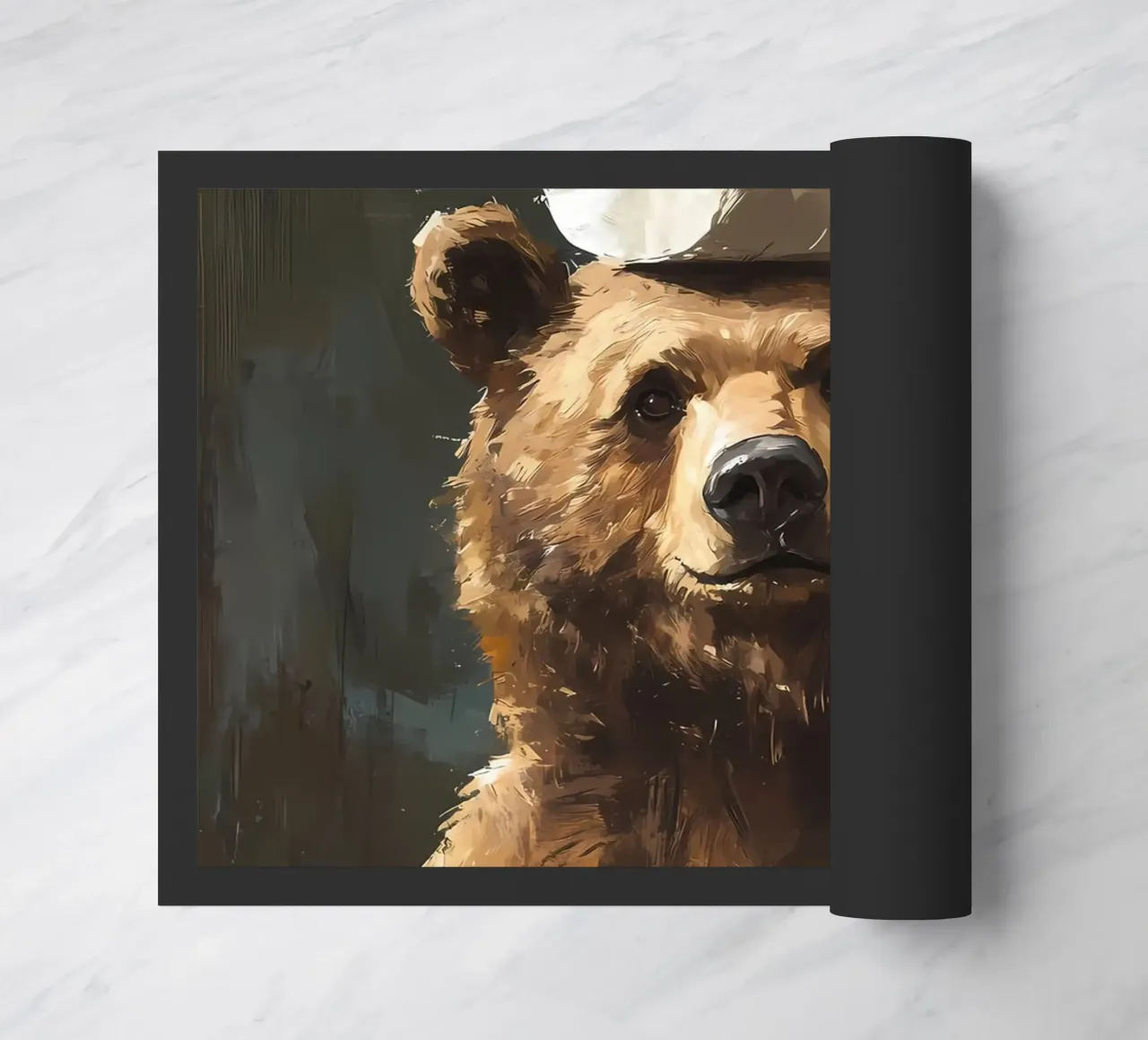Orso con carta igienica zerbino da Adrian Patel