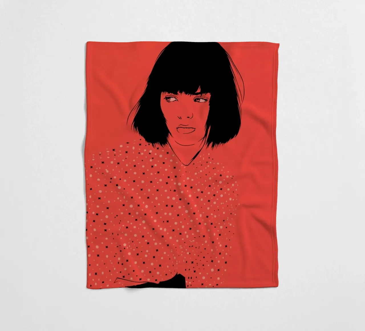 Home 04 fleece blanket by Cranio Dsgn