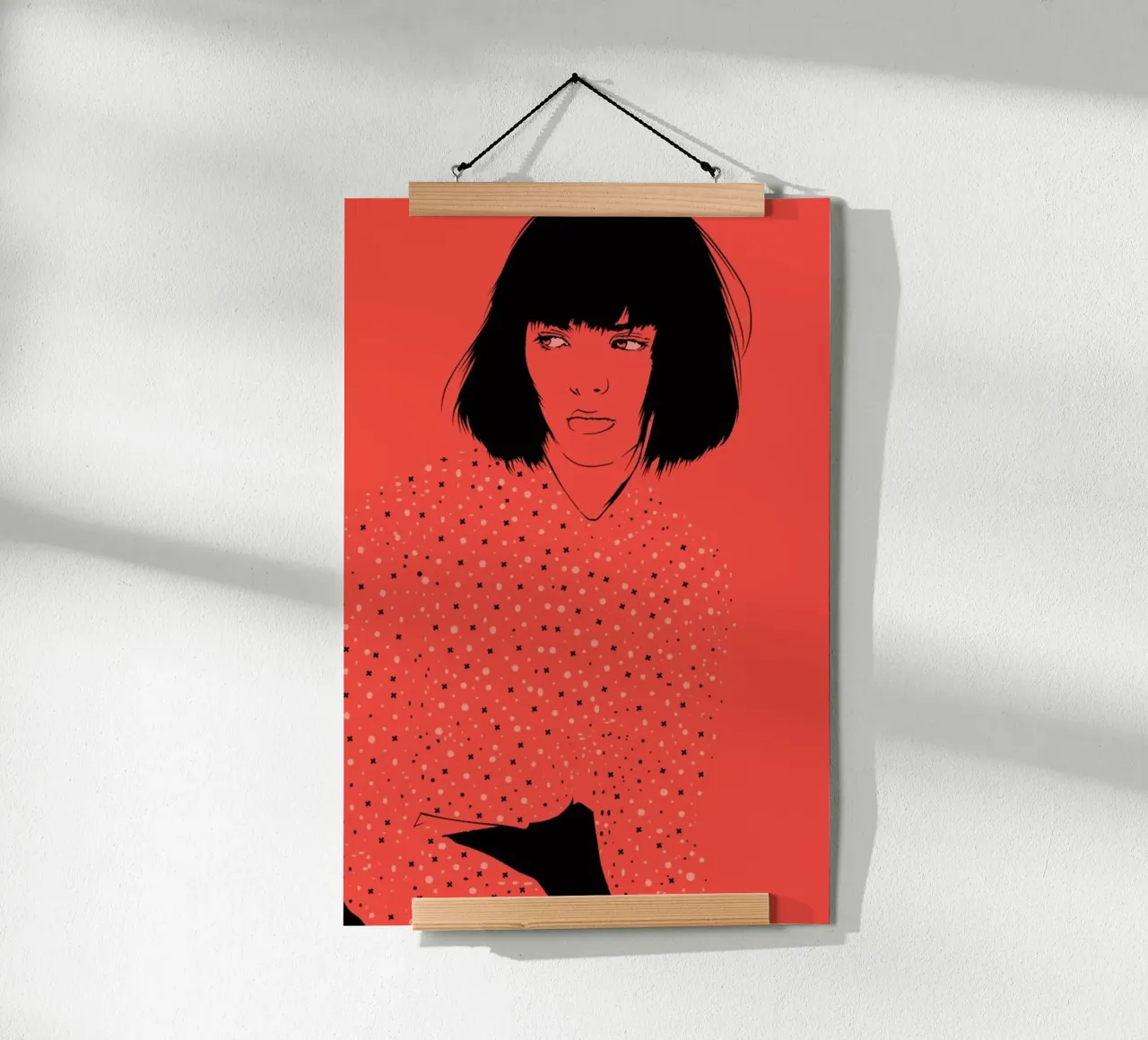 Home 04 poster con telaio in legno da Cranio Dsgn