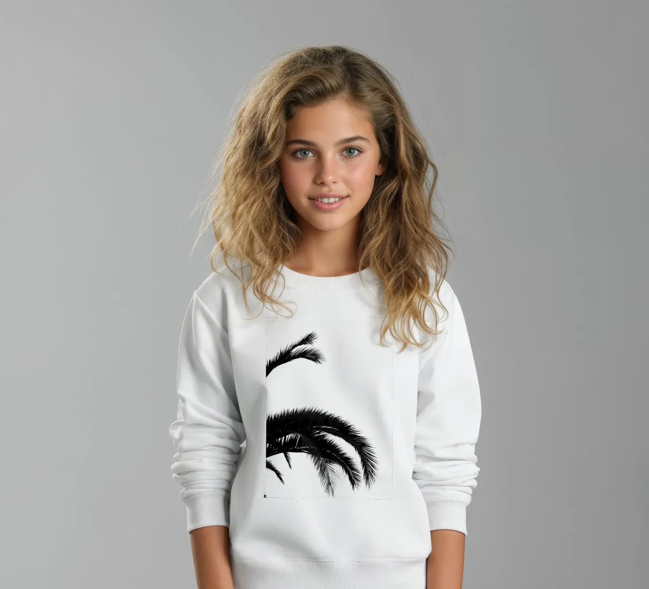 Palmleafs BW felpa bambino da Matthew Katz