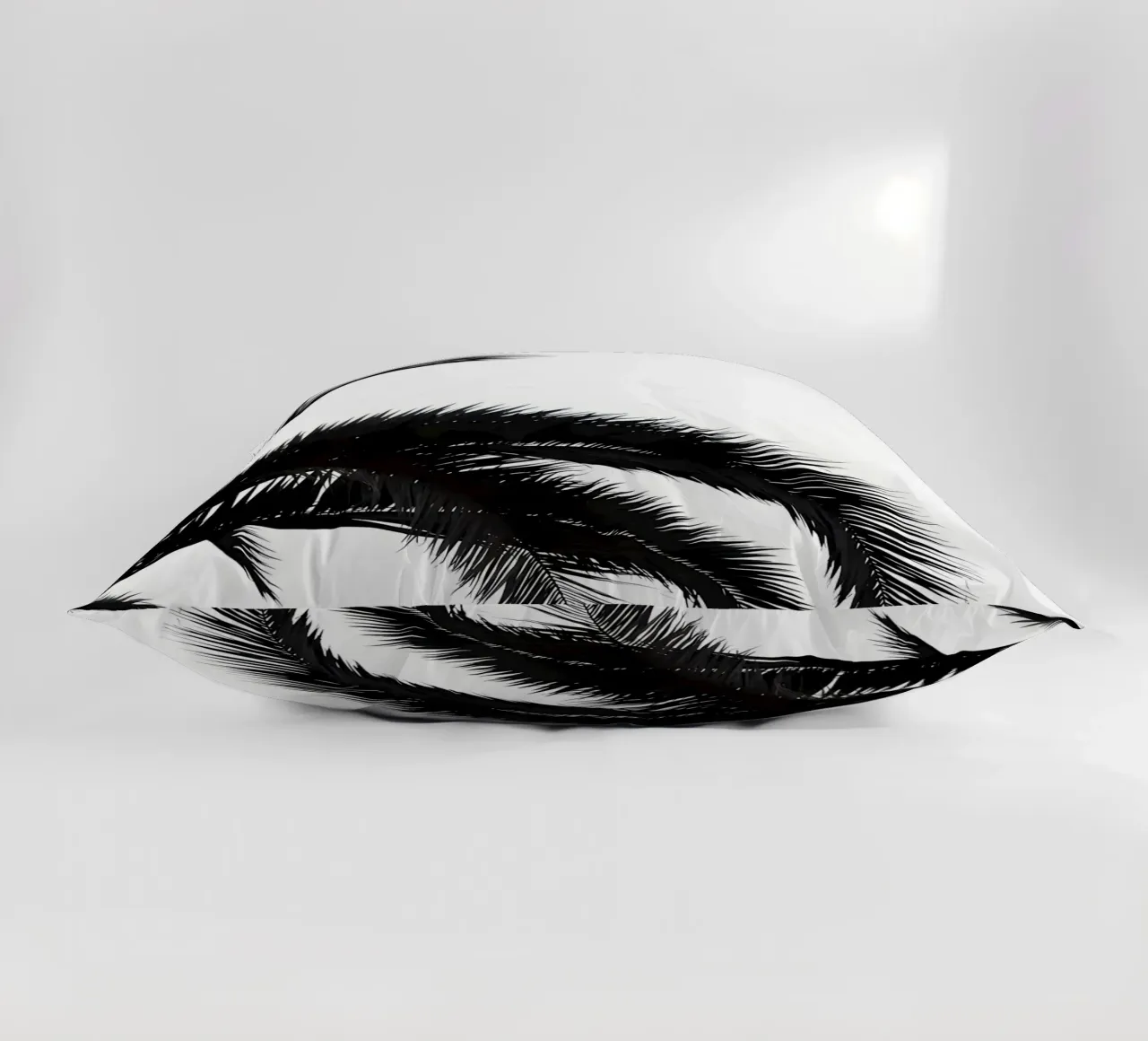 Palmleafs BW cuscino da Matthew Katz