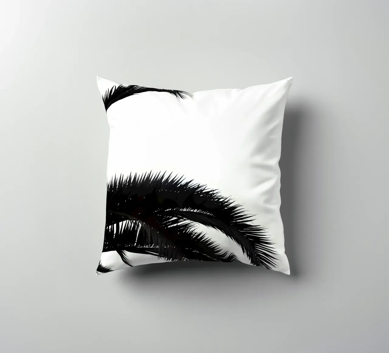 Palmleafs BW cuscino da Matthew Katz