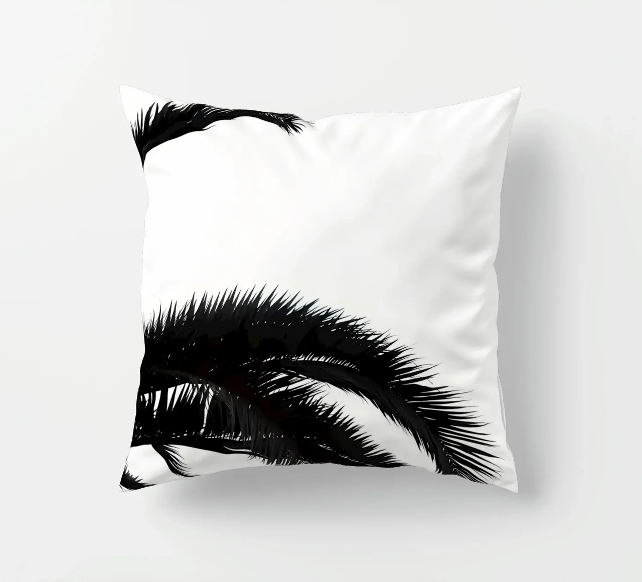 Palmleafs BW cuscino da Matthew Katz