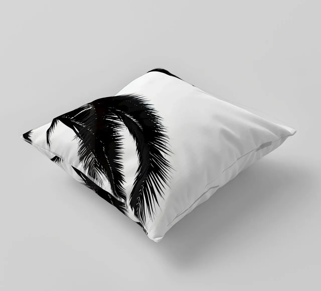 Palmleafs BW cuscino da Matthew Katz