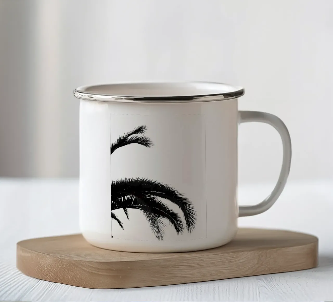 Palmleafs BW tazza in smalto da Matthew Katz