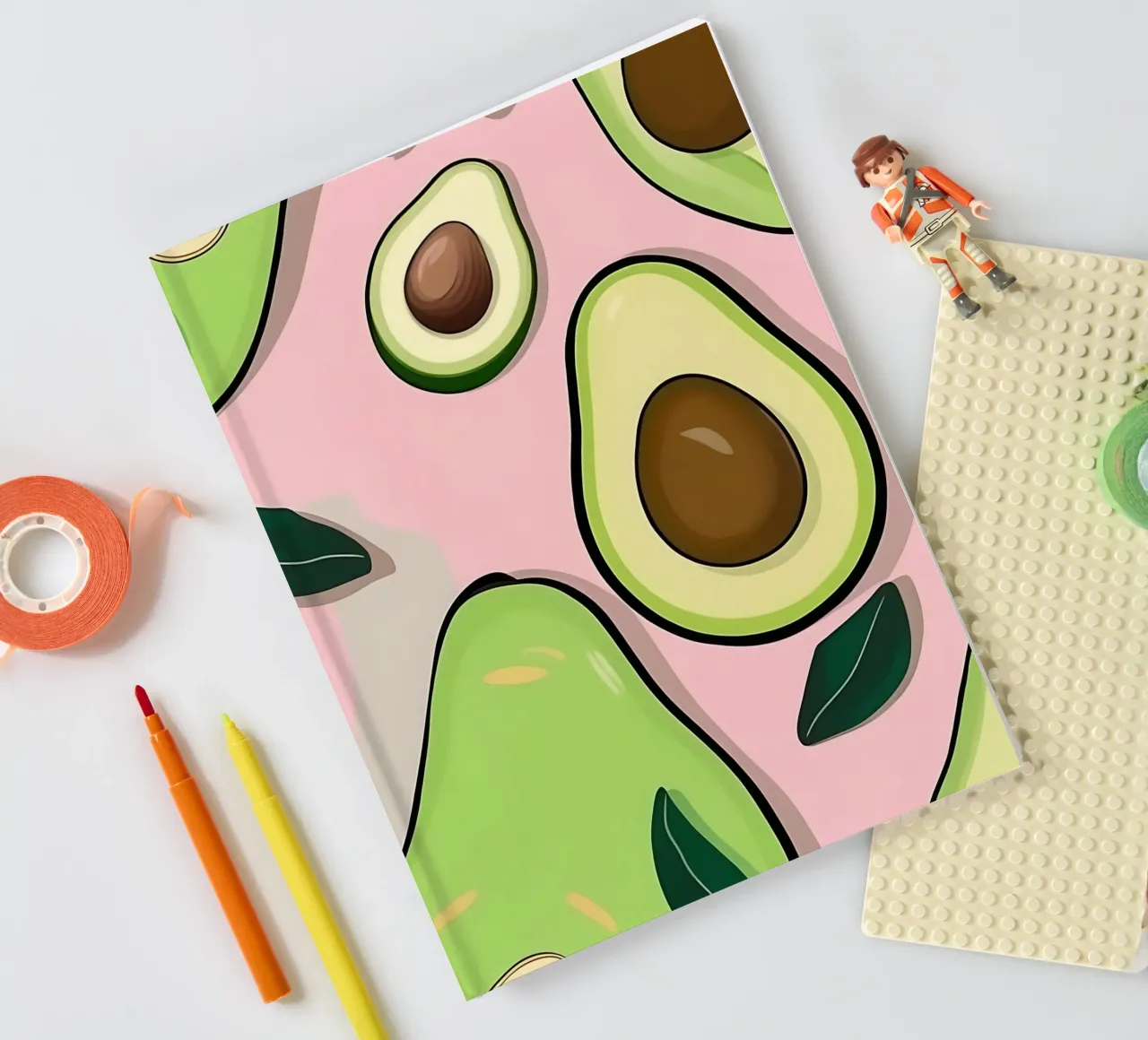 Avocado_Stil_A_4 notebook by Pink- und LoveArt by LK