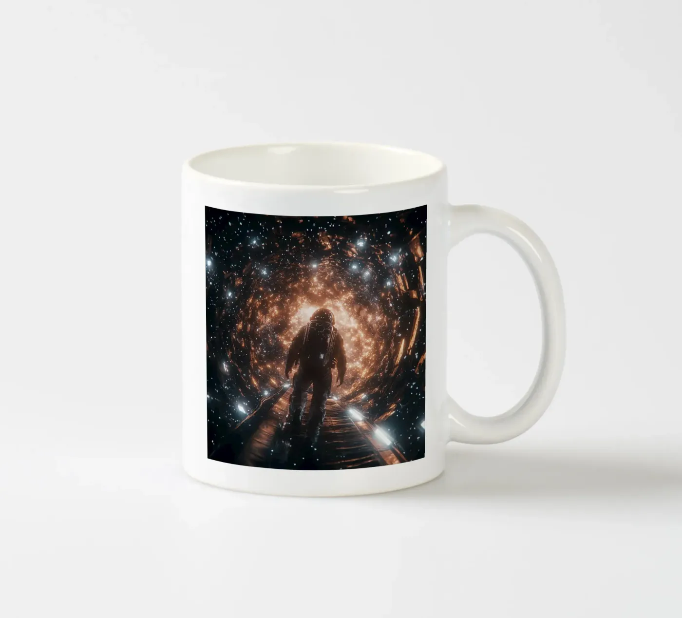 Arrival ceramic mug by Stellar Dream Art